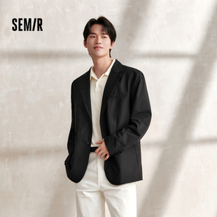 纯色都市商务通勤男士 新款 森马休闲西服男2024秋季 西装 商场同款