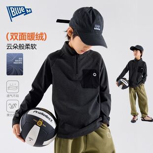 男童立领打底衫春秋装新款男孩儿童长袖T恤秋季中大童帅气上衣潮t