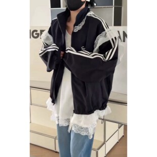 热卖诗歌兰2026春款女装T1819韩系设计感小众甜美蕾丝边外套