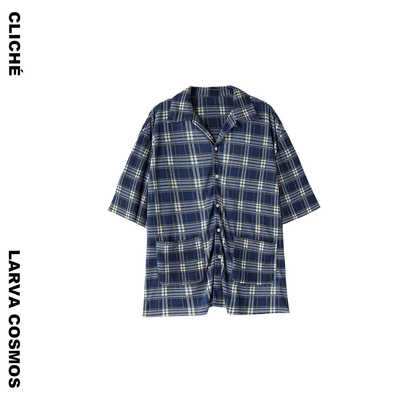 cliché褶皱衬衫套装睡衣风宽松