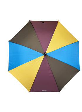 cliché｜创意复古拼色长柄手动雨伞 清仓