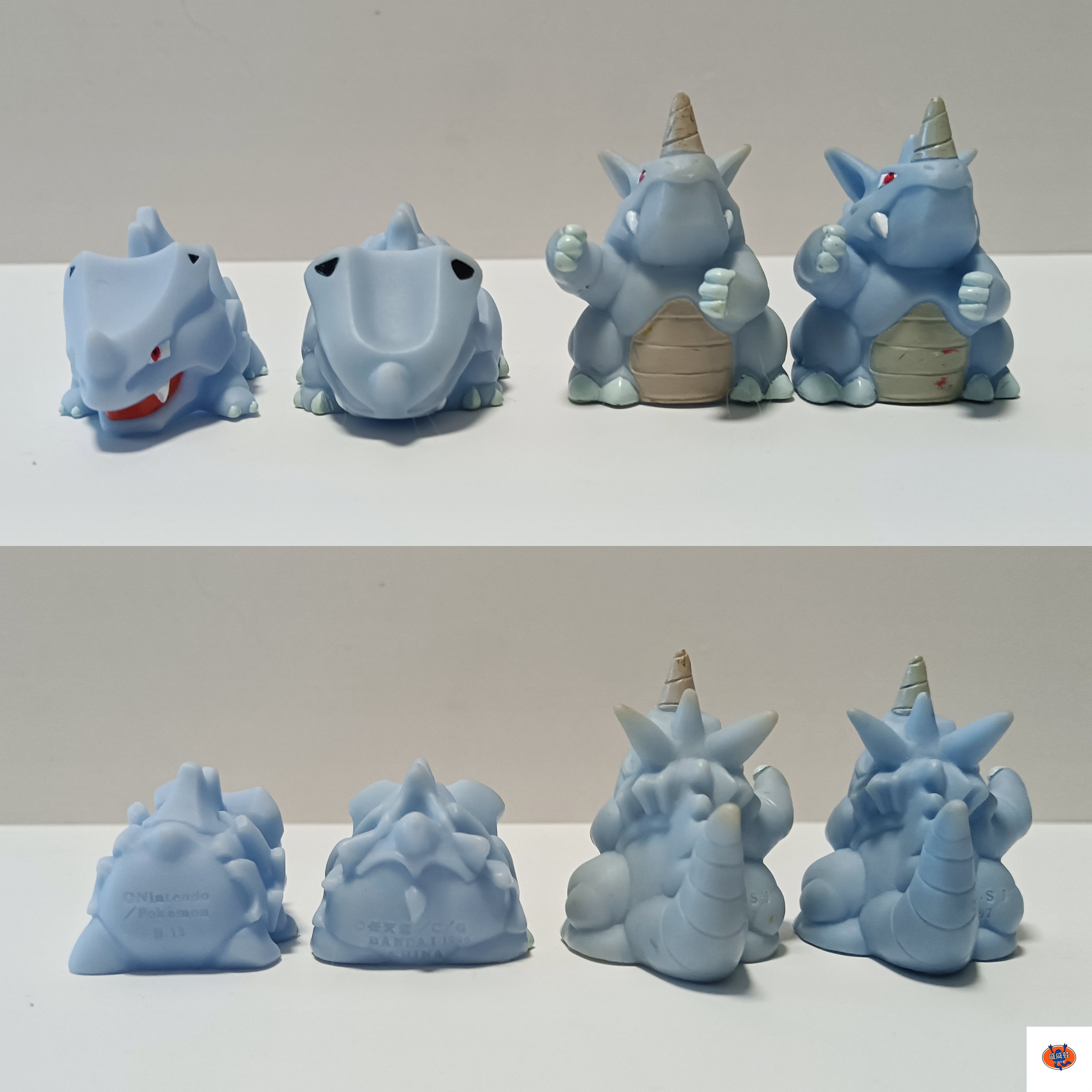 万代口袋妖怪精灵宝可梦指人初代独角犀牛铁甲暴龙