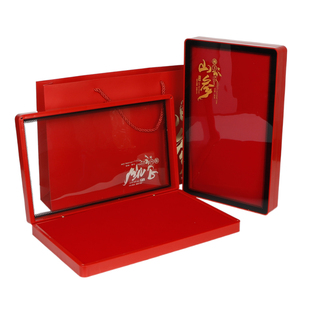 高档林下参包装盒透明开窗亚克力山参礼品盒人参空盒子礼盒批发