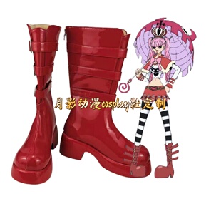 海贼王幽灵公主佩罗娜cos鞋子定制动漫游戏cosplay靴子来图定做