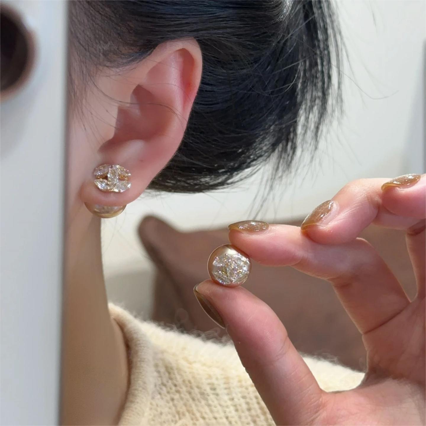抖音同款升级【恰度】小香风法式轻奢温柔锆石耳钉[‘双11好物’]
