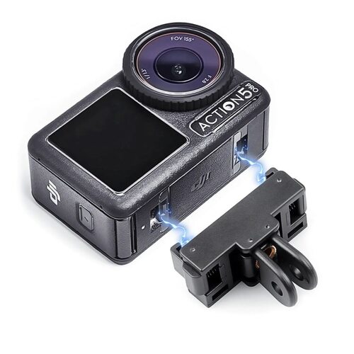 大疆DJI Action5pro/4/3磁吸转接头底座折叠快拆拓展件配件通用