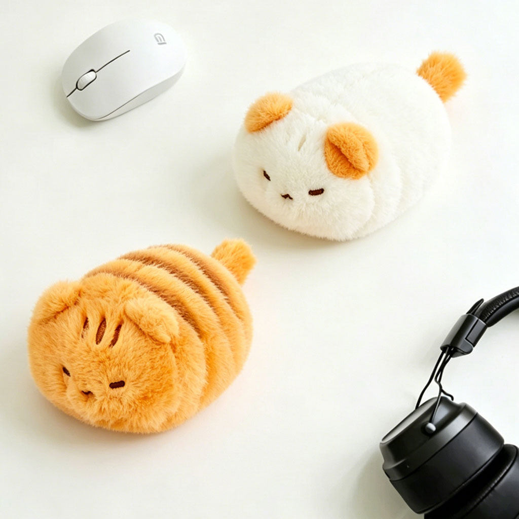 小猫玩偶桌面手腕垫鼠标护腕公仔女生生日礼物治愈系毛绒娃娃玩具