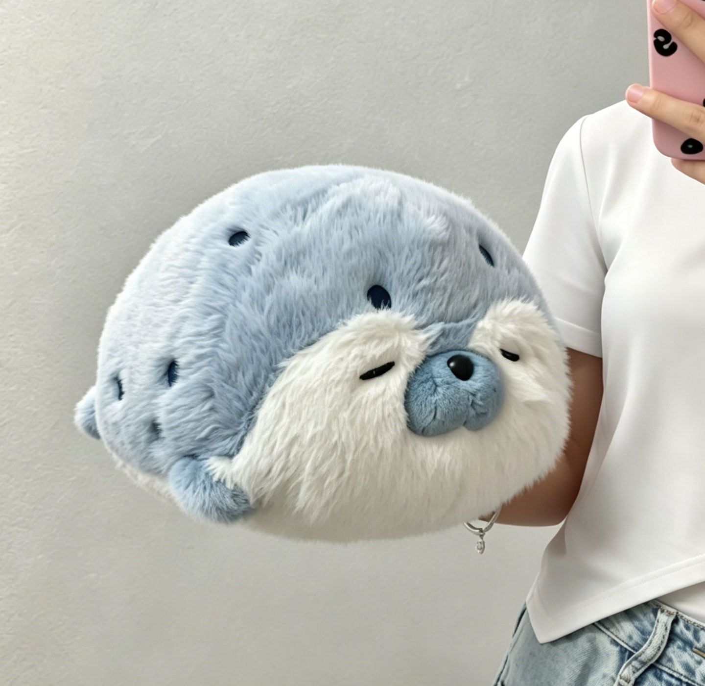 多爱原创正版海豹毛绒玩具床上抱睡海獭玩偶柔软公仔男女生日礼物