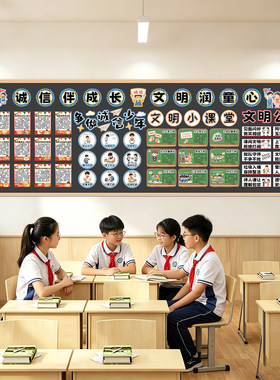 小学做个诚实守信的人诚信好少年文明公约言必信行必果主题黑板报