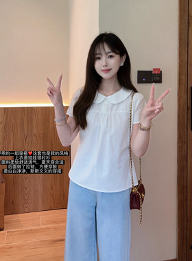小个子娃娃领温柔甜美衬衫