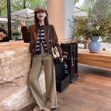 小小家 小个子小码阔腿牛仔裤超显高瘦长款百搭日常秋款裤子150xs