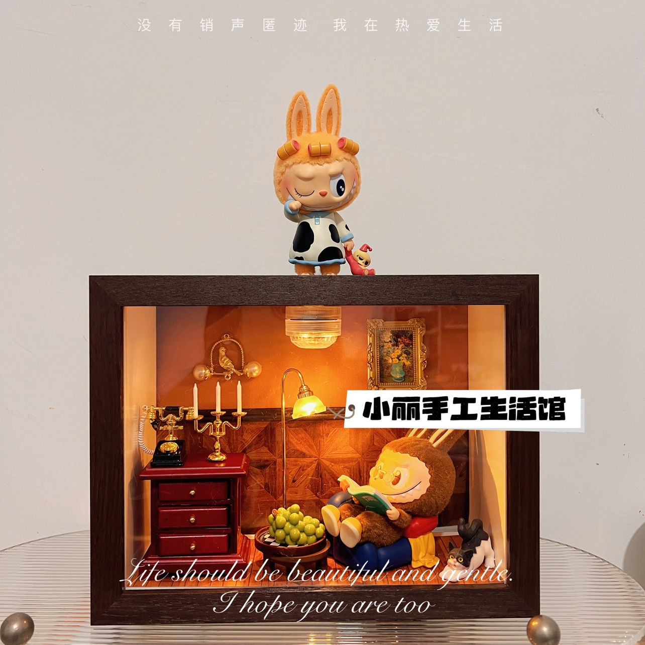 凌晨一点labubu收纳盒diy展示盒