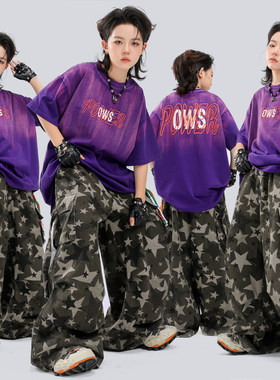 儿童痞帅T恤嘻哈街舞架子鼓服装