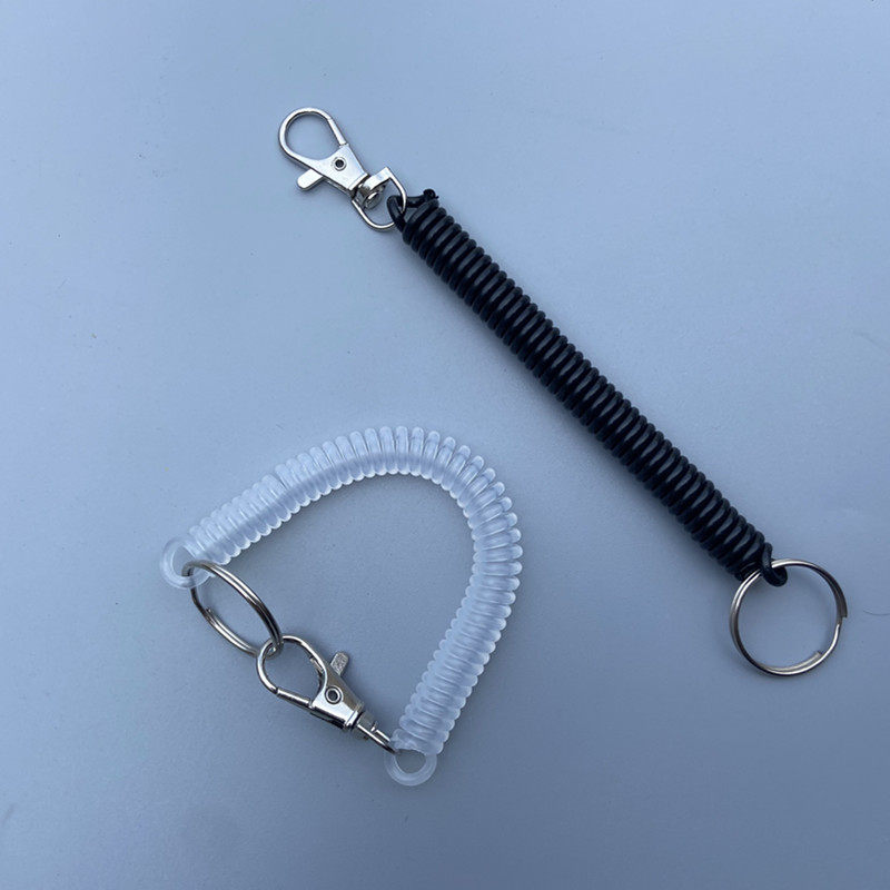 老式腰带扣弹簧绳可伸缩防丢绳高弹朔料钢丝绳裤攀钥匙扣弹力绳男