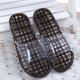 男女水晶拖鞋浴池漏水拖鞋软底防滑浴池洗澡冲凉拖鞋透明拖鞋男拖