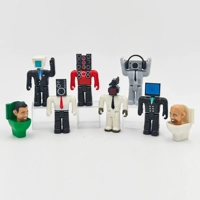 Темно -коричневые [строительные блоки] 8 туалетов кукол H круглые обычаи