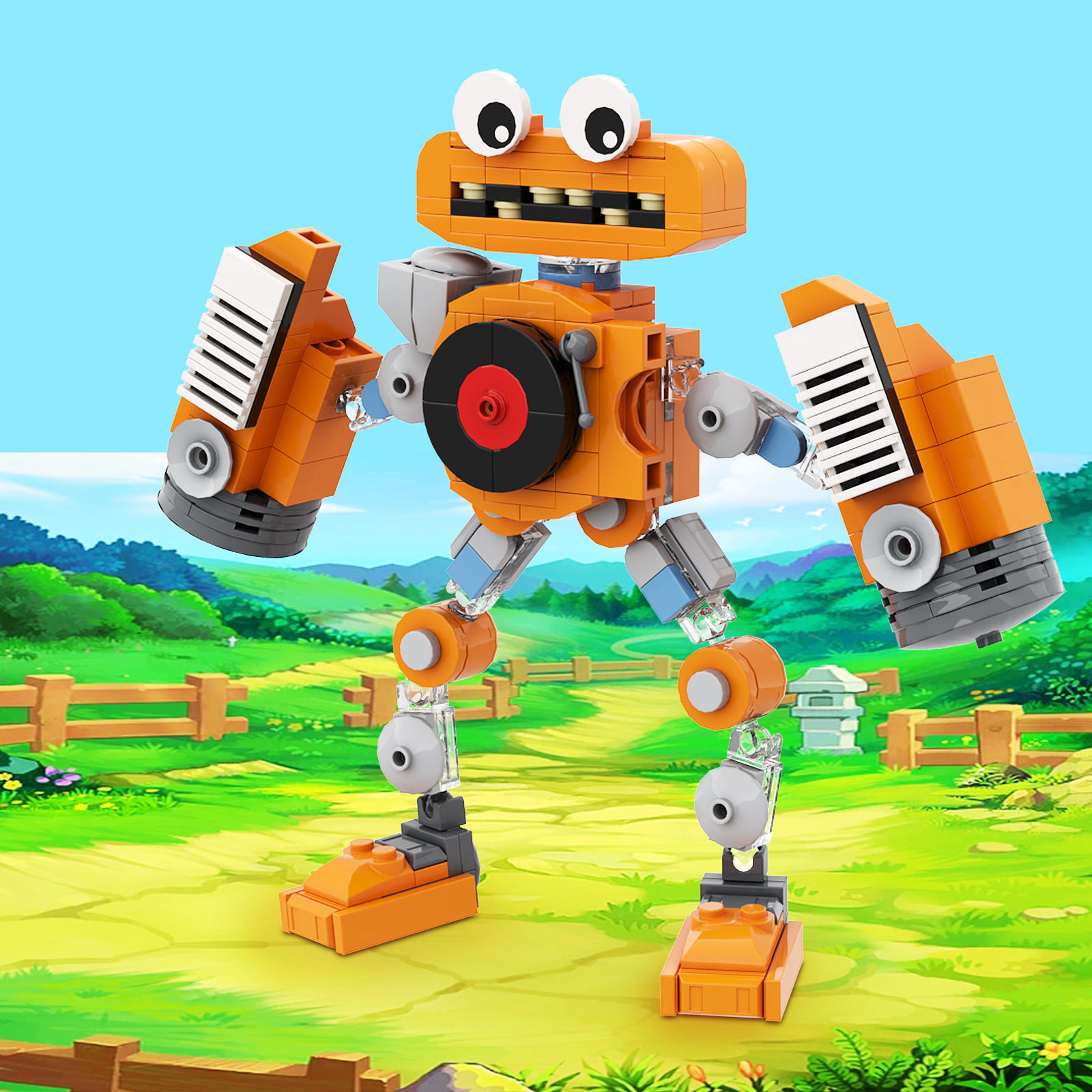 my singing monsters怪兽合唱团拼装积木周边游戏小颗粒益智玩具