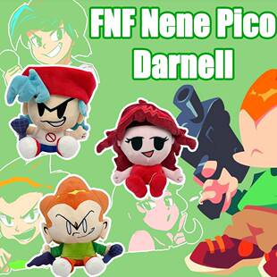跨境新品FNF Nene Pico Darnell plush周五夜放克毛绒公仔玩具