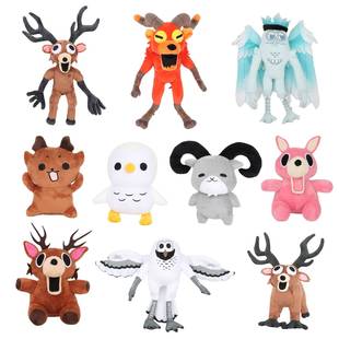 跨境新品99nights in the forest麋鹿猫头鹰毛绒公仔游戏周边玩偶