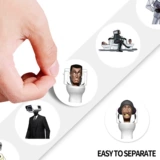 Туалет, монитор, детские наклейки, наклейка, пенал, граффити