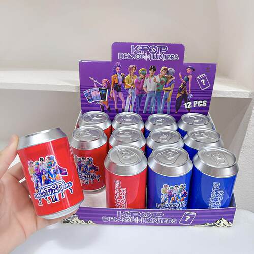 K-POP猎魔女团盲盒公仔钥匙扣鲁米拉佐伊易拉罐潮玩手办背包挂件