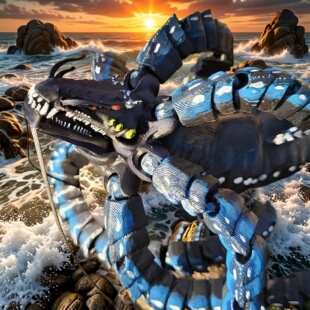 3d打印深海迷航海洋巨兽深渊利维坦手办玩具85cm超大模型儿童礼物