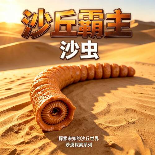 3D打印沙丘霸主沙虫模型玩具Sha-Hulud关节可动蠕虫手办摆件礼物