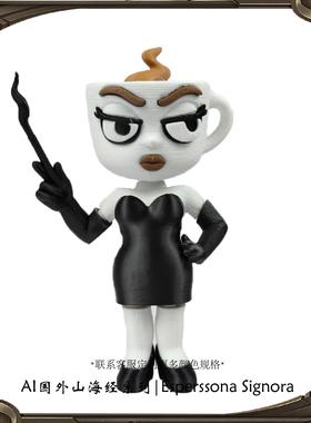 跨境热销款山海经手办Tralala咖啡女王趣味玩具摆件3D打印