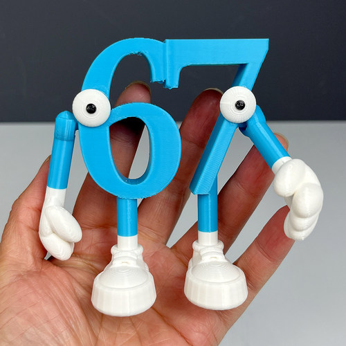 ai山海经Steal a Brainrot脑腐游戏周边67数字人公仔3d打印模型具