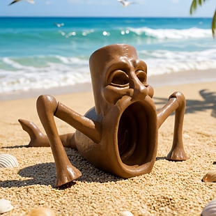 3d打印关节可动通通通木棍人吞海者手办模型食天者死神利维坦摆件