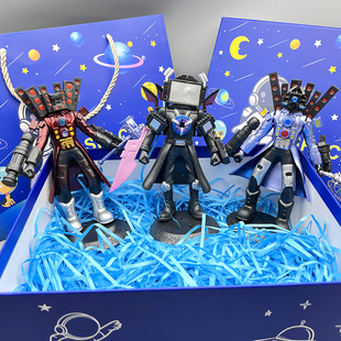 升级泰坦音响人vs回归电视人礼盒装 手办公仔儿童新年礼物模型摆件