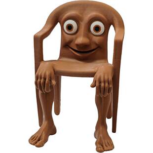 跨境山海经新款木棍椅子人合体手办3d打印大号红椅子手机热点人