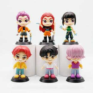 玩具公仔 boys手办Q版 Pop恶魔猎人鲁米秦宇cp手办猎魔女团saja