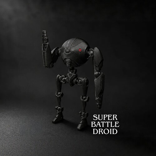全能机器人手办模型3d打印玩具super battle droid游戏周边摆件