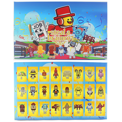 跨境新品窃取脑腐手办24公仔洞洞乐盲盒儿童惊喜抽抽乐奖励玩具