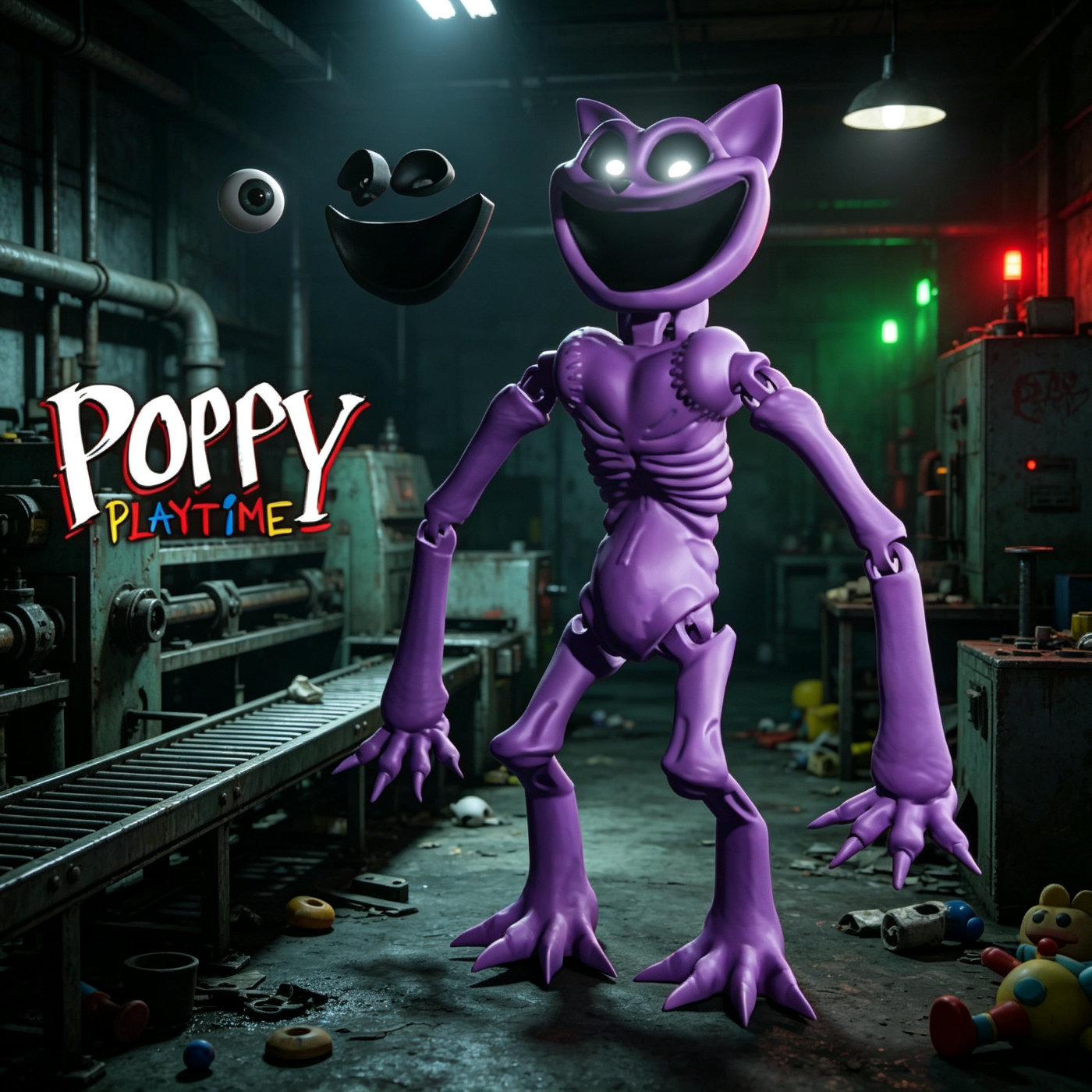 波比的游戏时间升级站姿地狱猫狗瞌睡猫模型3d打印玩具poppy5手办图片