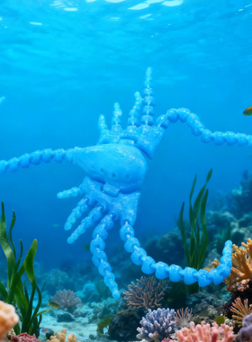 深海迷航夜光海怪鳐鱼手办3D打印关节可动食海者利维坦玩具生日礼