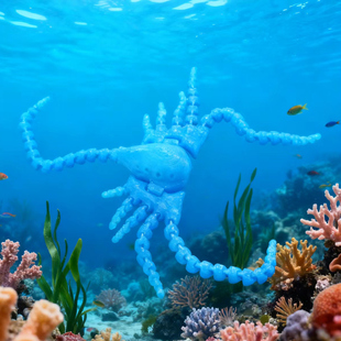 深海迷航夜光海怪鳐鱼手办3D打印关节可动食海者利维坦玩具生日礼
