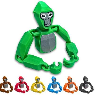 跨境新品Gorilla Tag Flexy Fidget Figurine To猩猩可动玩具礼物