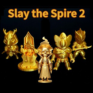 Slay the Spire2新角色五人组手办鸡煲储君骷髅黄金模型摆件玩具