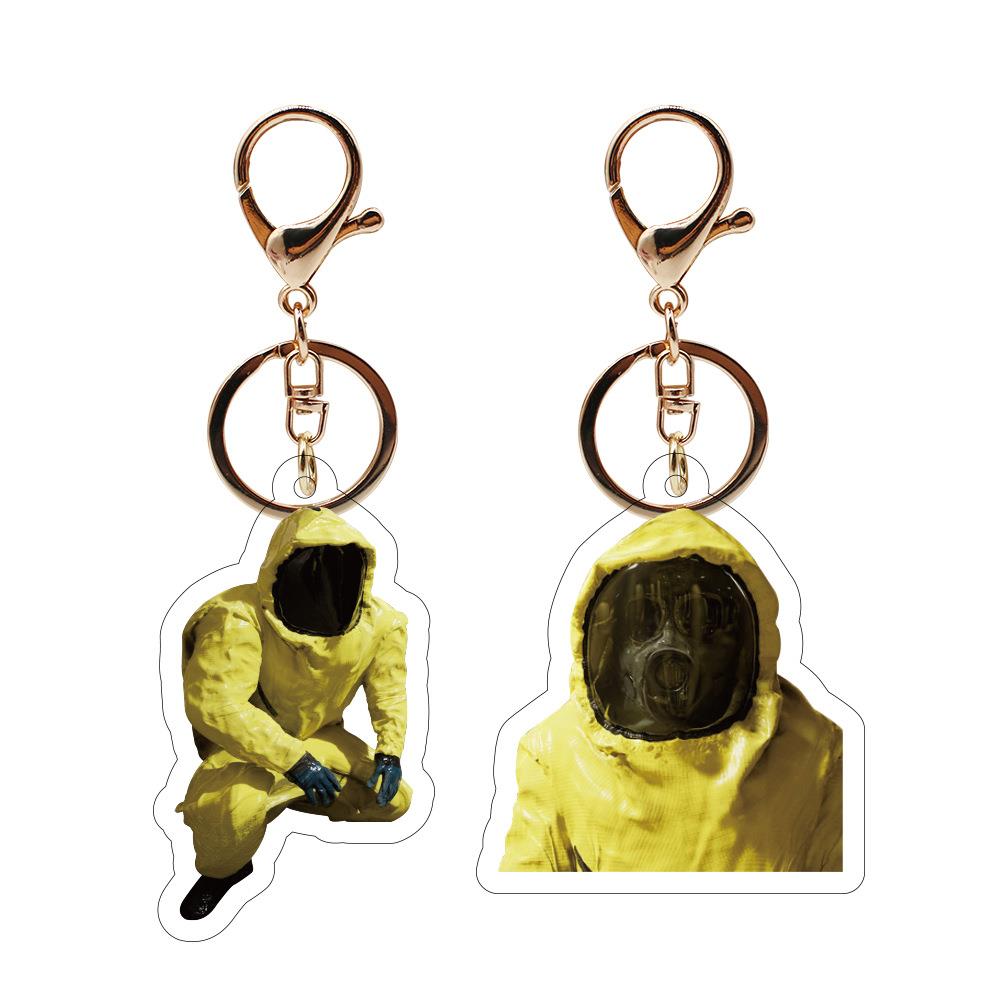 跨境新款Escape the Backroom逃离后室亚克力钥匙扣游戏周边挂件