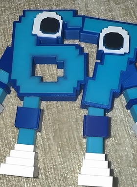 跨境新款Steal a Brainrot像素山海经窃取脑腐67号公仔抽象摆件