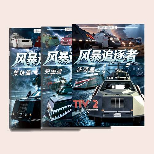 风暴追逐者TV2提图斯临摹本儿童diy恐怖填色本描红画画本生日礼物