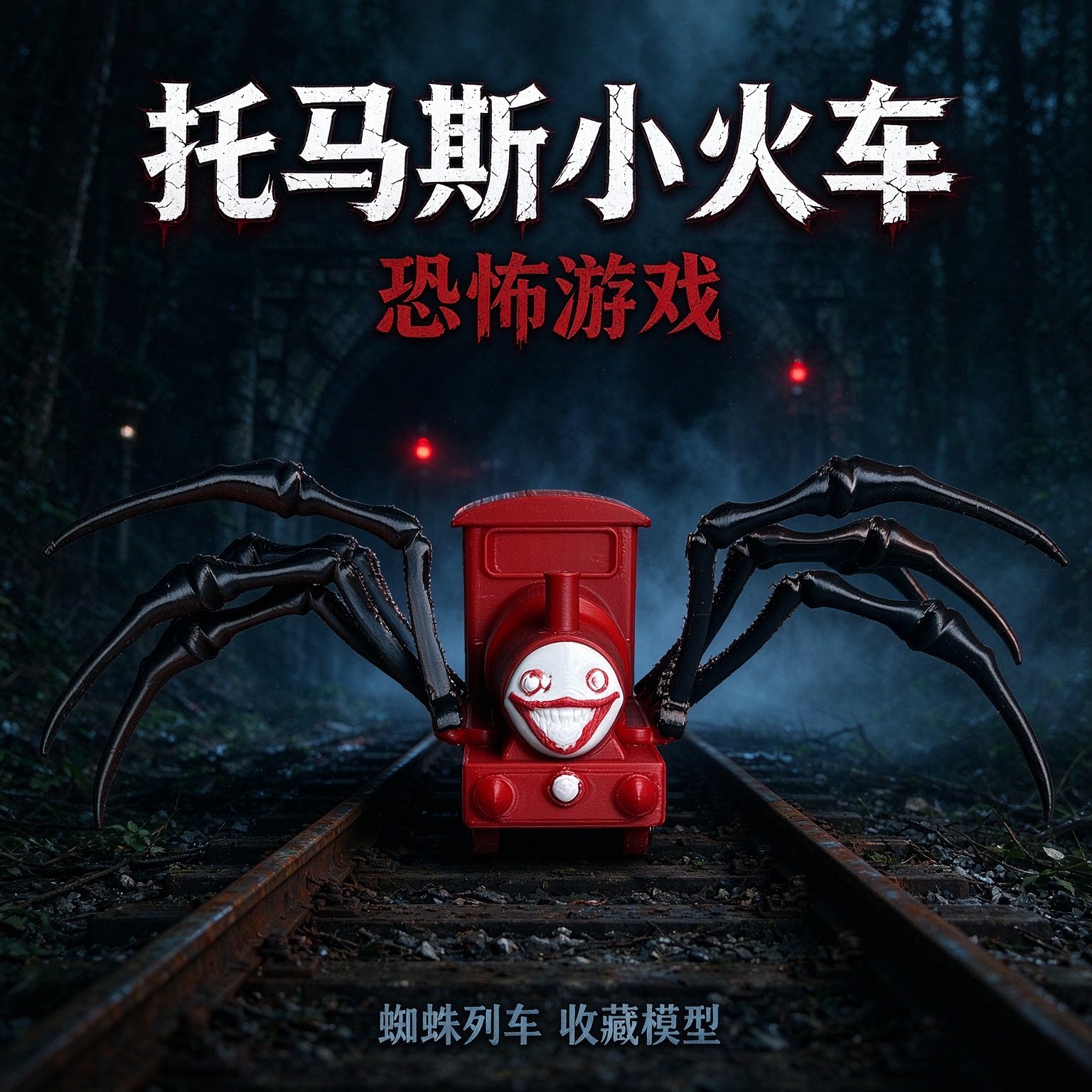 托马斯小火车模型玩具腿关节可动查尔斯蜘蛛火车儿童桌面摆件礼物