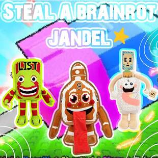 跨境新品Steal a Brainrot roblox窃取脑腐可爱毛绒玩具娃娃公仔