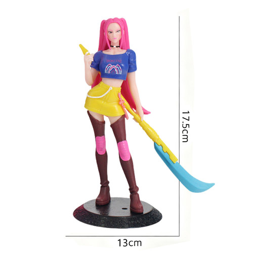 18cm大刀米拉长剑鲁米猎魔女团vs沙加男团kpop恶魔猎人真人版手办