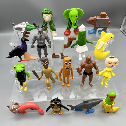 美国ai山海经新款18个公仔全套模型手办儿童玩具变异木棍人摆件