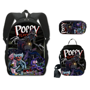 波比第五季 儿童书包笔袋午餐包三件套poppy5原型体1006莉莉双肩包