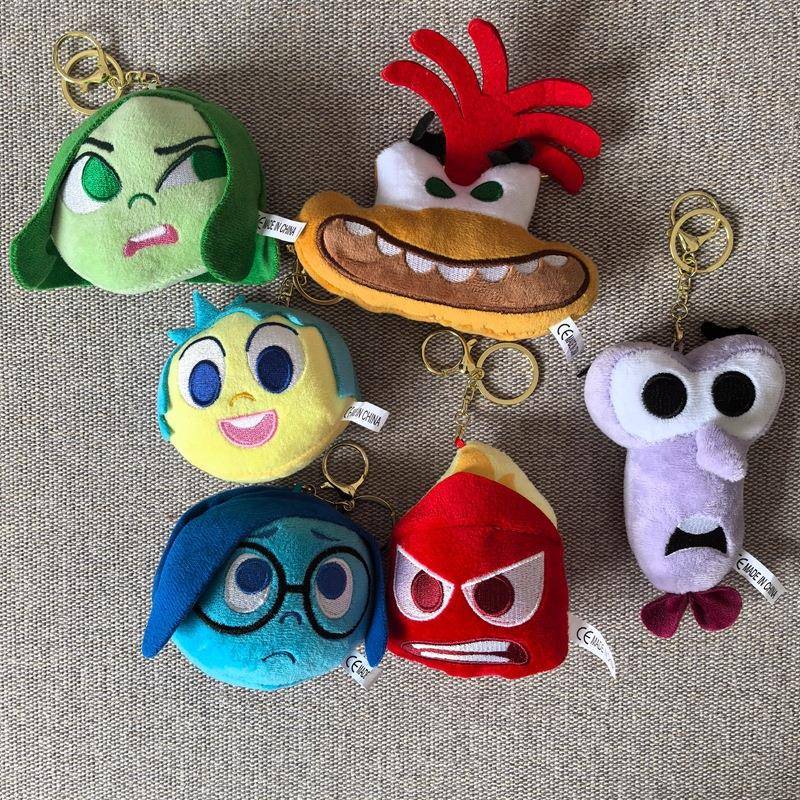 跨镜头脑特工2毛绒玩具钥匙扣挂件电影同款玩偶Inside out2 plush
