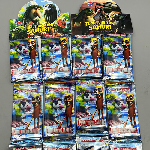 TungTung Sahur美国ai山海经卡片木棍人鲨鱼儿童收藏桌游玩具卡牌